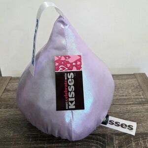 Hershey Kisses Plush Iridescent Purple KISS Pillow “KISSES” 8" New